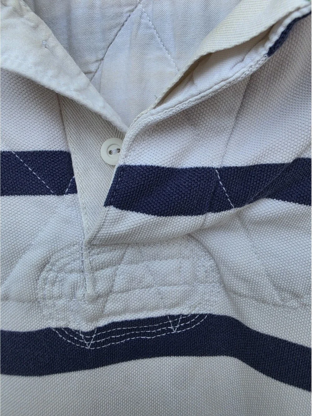 Vintage Polo Ralph Lauren Rugby Shirt 2XB Big Stripe Pony 80's or Early 90's